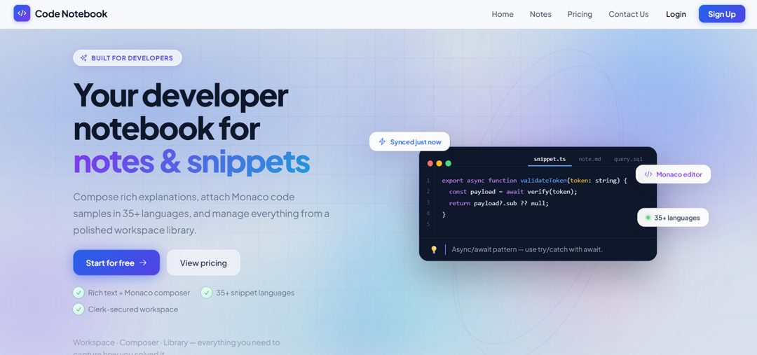 Code Notebook